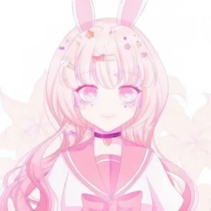 萌系粉色头像动漫第1张