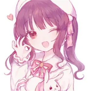 qq头像动漫可爱萌粉色第1张