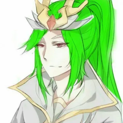 绿色头发动漫头像第1张