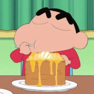 蜡笔小新吃东西图片头像第1张