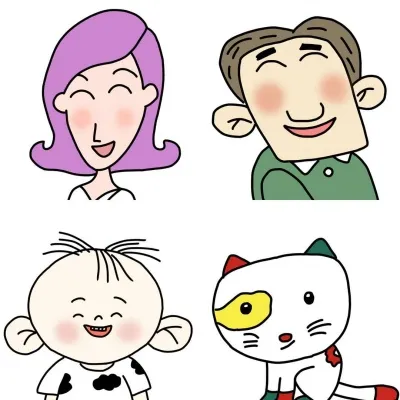 大耳朵图图一家三口头像第1张