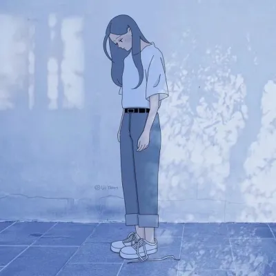 4张高清好看的伤感失落动漫头像第1张