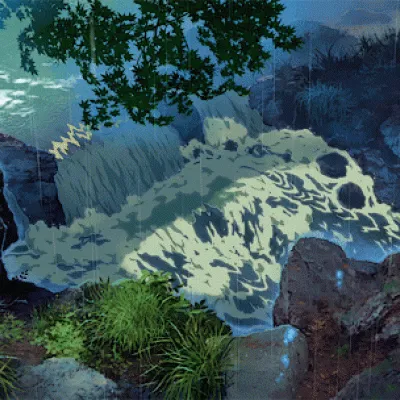 动漫雨景头像第1张