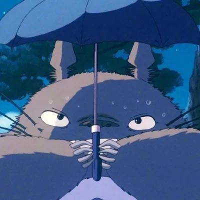 龙猫打伞微信头像第1张