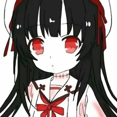 病娇红色头像女生版第1张