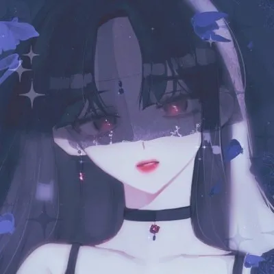 暗黑系二次元女生头像第1张