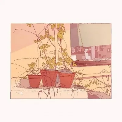 高清好看的治愈系动漫静物风景头像图片第1张