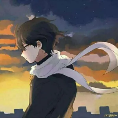 淡定动漫男生头像第1张