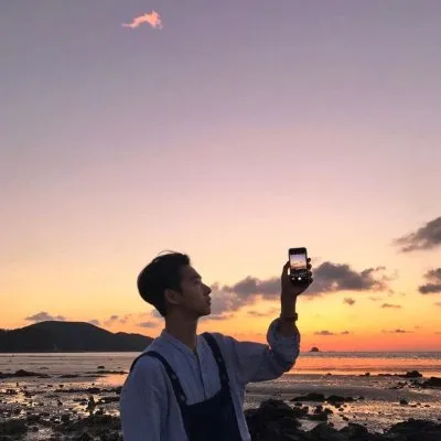 高清唯美的浪漫情侣头像一左一右第1张