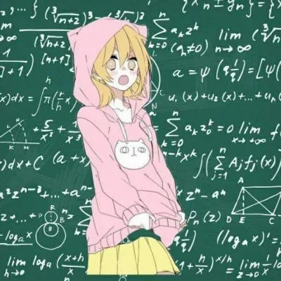 高清带有数学公式动漫情侣头像一对第1张