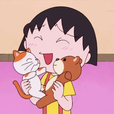 高清超萌的樱桃小丸子卡通头像图片第1张