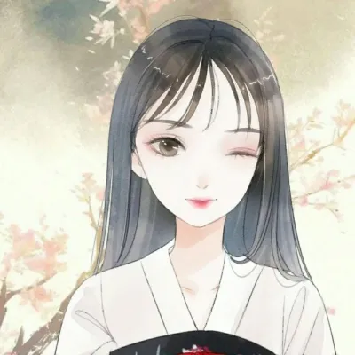 手绘古风女生头像第1张