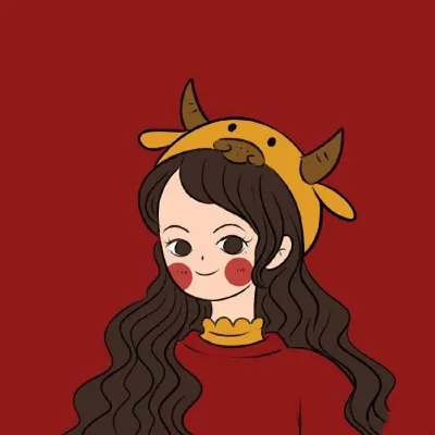 牛年喜庆红色动漫个性头像第1张