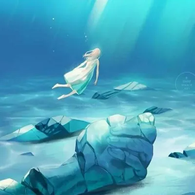 插画少女头像唯美第1张