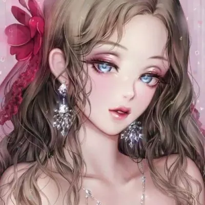 手绘女生头像美女第1张