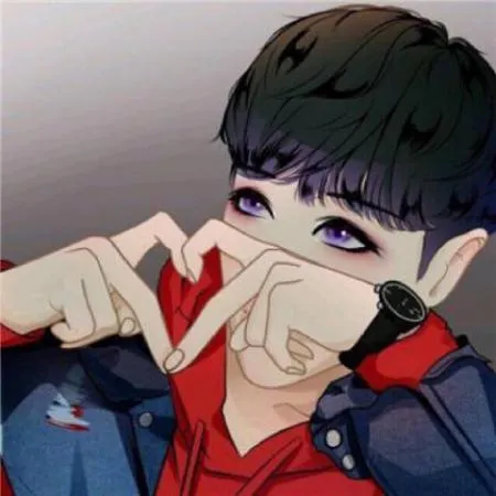 手绘情侣头像一男一女动漫第1张