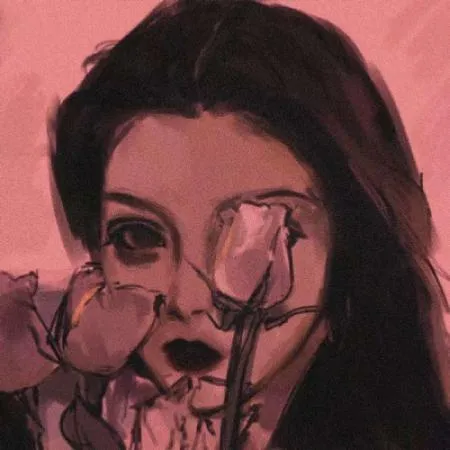 暗黑丧系动漫女生头像第1张