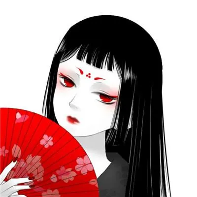 红眼黑发动漫女生头像冷酷图片第1张