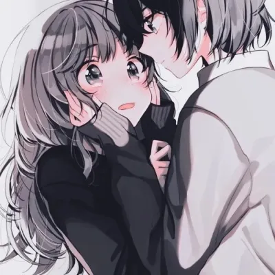 情侣头像呆萌两张配对动漫第1张