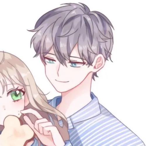 2021高清情侣头像可爱呆萌一对一人一个动漫第1张