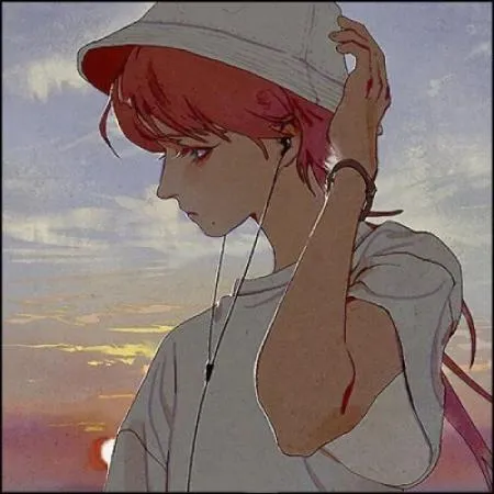 帅气手绘二次元男生头像图片第1张