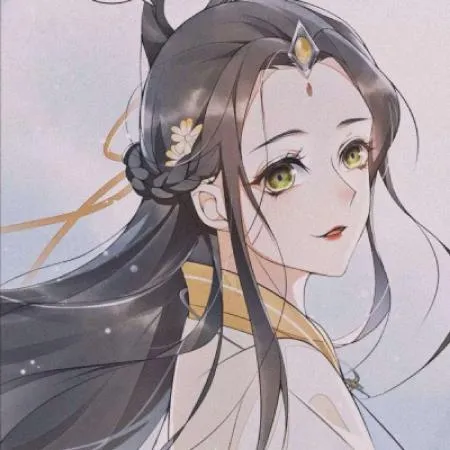 淡雅美女手绘古风美女头像第1张