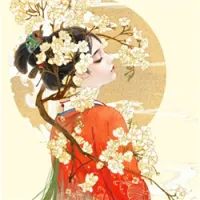 手绘古风唯美qq头像第1张