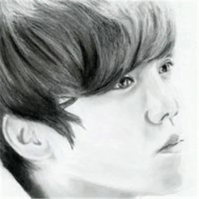 EXO鹿晗qq头像帅气冷酷素描头像第1张