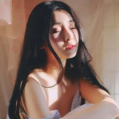 微信美女头像侧脸长发唯美第1张