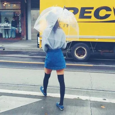 唯美有意境的女生微信背影头像第1张