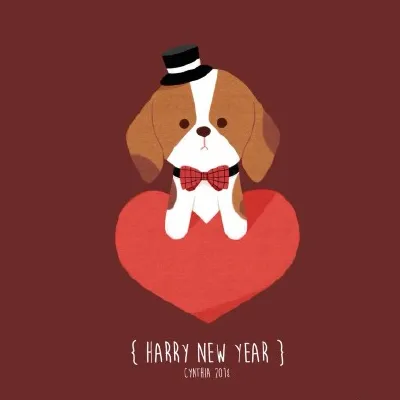 微信狗年头像呆萌可爱无水印高清图片第1张