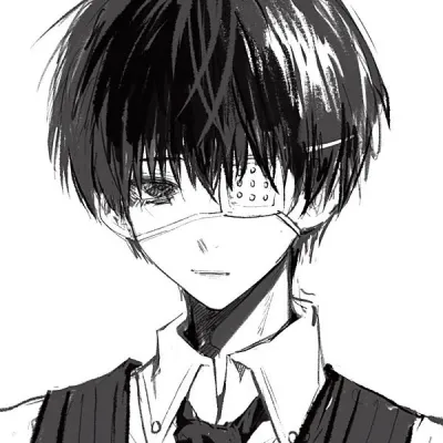 高清超酷的漫画男头简约黑白图片第1张