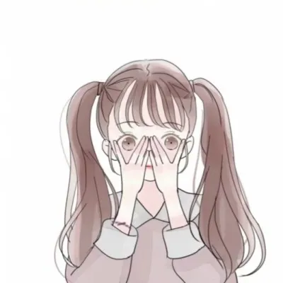 抖音简笔画女生头像呆萌可爱第1张