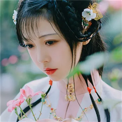 粉色系古风女生头像大全第1张