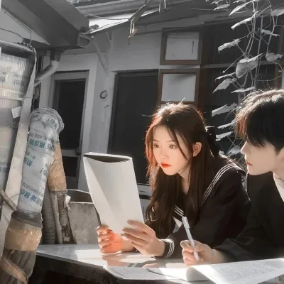 适合刚谈恋爱用的甜美情侣头像第1张