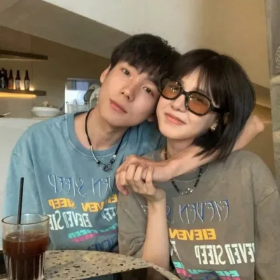 高清甜蜜的真人超仙头像情侣图片第1张