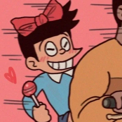 高清可爱的动漫情头双人分开图片第1张