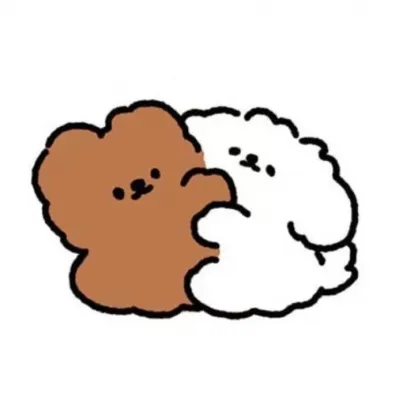 可爱绘画卡通狗狗情头图片第1张