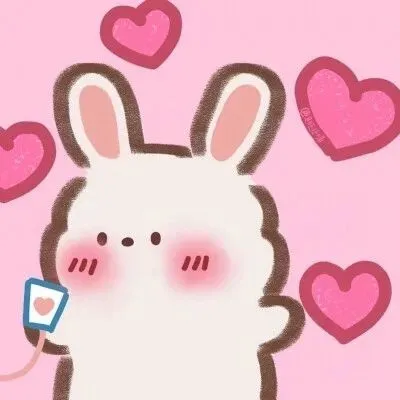 呆萌情侣头像可爱一对,高清一左一右奶凶奶凶的超甜情头图片第1张