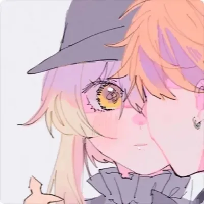 超萌超甜的可爱动漫cp头像高清图片第1张