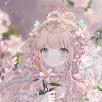 可爱呆萌一对的卡通情侣头像第1张