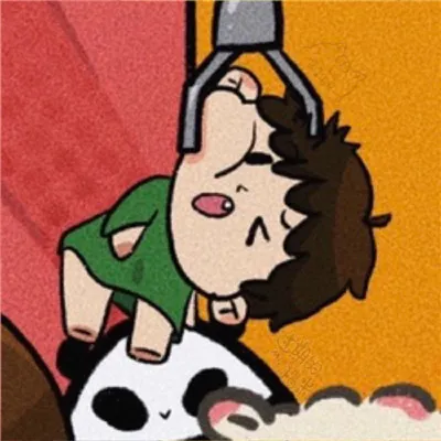 可爱情侣头像一左一右配对很呆萌第1张