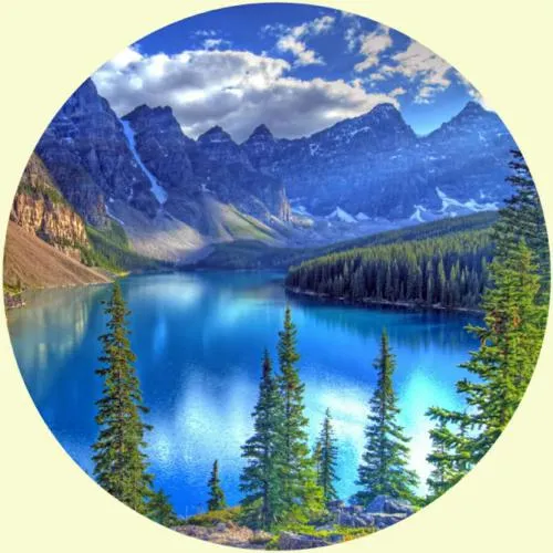 高清圆形的风景微信头像图片第1张