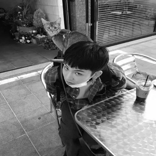 男生头像高冷霸气黑白真人版第1张