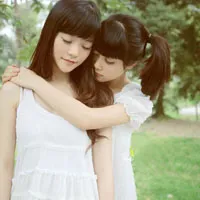 森系小清新闺蜜老友好姐妹头像图片大全第1张