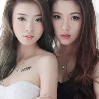 时尚小清新姐妹头像图片2个人一张的第1张