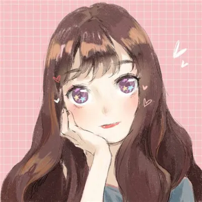 大眼睛萌妹可爱手绘头像第1张