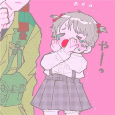 可爱漫画情侣头像一男一女分开第1张