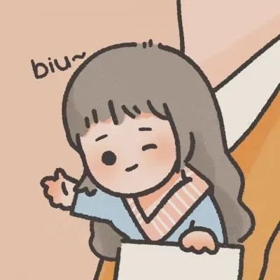 一对罕见的卡通手绘爱心情侣头像第1张