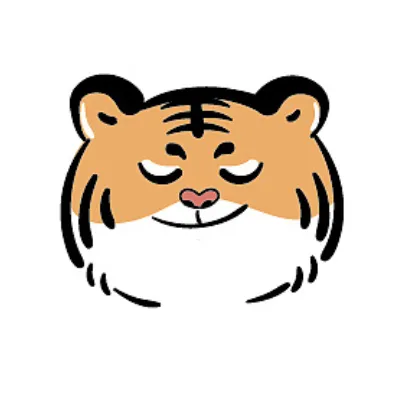2022虎年可爱搞笑卡通老虎头像第1张